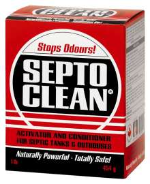 SEPTO-CLEAN 00454 Septic Cleaner, Powder, Brown/Dusty Light Yellow, 1 lb