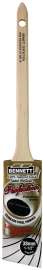 BENNETT RT ANG 38 Paint Brush, 1-1/2 in W, Polyester Bristle, Rat Tail Handle