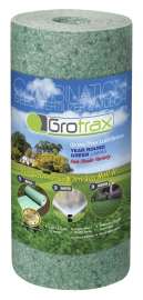 Grotrax 802 Quick Fix Grass Seed Roll, 50 sq-ft Coverage Area, Perennial, Dark Green Grass
