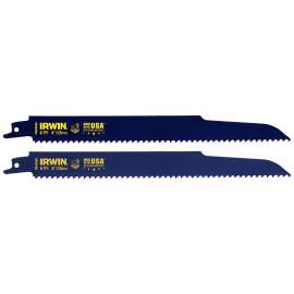 IRWIN 2018873 Reciprocating Saw Blade, 0.865 in W, 9 in L, 6 TPI, HSS Cutting Edge