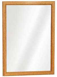 Zenith K268 Medicine Cabinet, 15-13/16 in OAW, 5-1/8 in OAD, 21-13/16 in OAH, Plastic, Oak, 2-Shelf