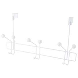 Simple Spaces SS-HG3-50-PE-3L Door Garment Hook, 6 lb, 3-Hook, Steel, Powder Coated, Hanging Mounting