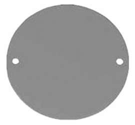 BWF RBCV Cover, 4 in Dia, Round, Aluminum, Gray, Powder-Coated