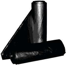 ALUF PLASTICS RL RCT-60XX Royal Crown Top Liner, 55 to 60 gal Capacity, Metalocene Blend, Black