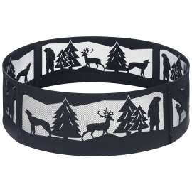 Seasonal Trends KLR-160177 Fire Ring, 36 in Dia, 12 in H, Steel Exterior, Black