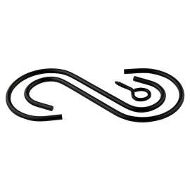 National Hardware V2665 Series N275-180 Extension Hook Kit, 6 in L, Steel, Black