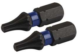 IRWIN IWAF31TX152 Insert Bit, T15 Drive, Torx Drive, 1/4 in Shank, Hex Shank, 25 mm L, Steel