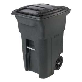 Toter EVR II 79264 Trash Can, 64 gal Capacity, Polyethylene, Greenstone, Lid Closure
