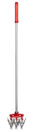 CORONA ComfortGEL LG 3634 Garden and Soil Cultivator, 8-1/2 in W, 60 in L, 3 -Tine, Steel Handle