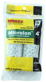 WHIZZ 73011 Mini Roller Cover, 3/8 in Thick Nap, 4 in L, Microlon Cover