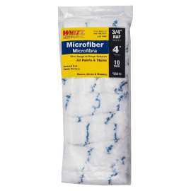 WHIZZ 25018 Mini Roller, 3/4 in Thick Nap, 4 in L, Microfiber Cover