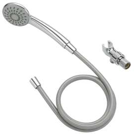 Boston Harbor Hand-Held Shower Head, 1.75 (6.6) 80 gpm (L/MIN) psi, 1/2-14 NPT Connection, Threaded, PVC, Chrome