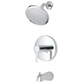 Boston Harbor Tub/Shower, Fixed Mount Showerhead, 1.75 gpm Showerhead, 1 Spray Settings, Zinc Tub Spout