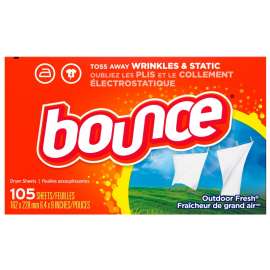 BOUNCE 82355 Fabric Softener Dryer Sheet, Fresh Linen