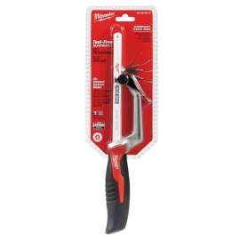 Milwaukee 48-22-0012 Compact Hacksaw, 10 in L Blade, 14 TPI, Comfort-Grip Handle, Rubber Handle