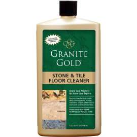 GRANITE GOLD GG0035 Floor Cleaner, 32 oz Bottle, Liquid, Fresh Citrus, Yellow
