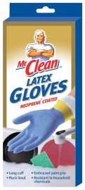 SPONTEX 11953 Heavy-Duty Protective Gloves, L, Natural Latex, Blue
