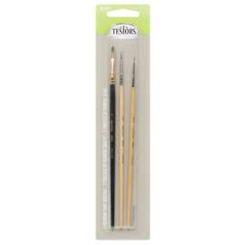 BRUSH PAINT PREM GRAY SET OF 3