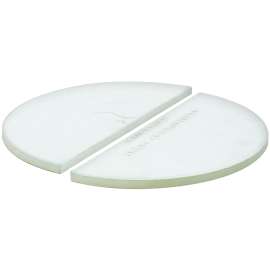 Kamado Joe CLASSIC JOE KJ-HDP Heat Deflector Plate, Half-Moon, Ceramic, For: Classic 18 in Kamado Grill