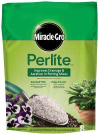 Miracle-Gro 74278430 Perlite, Granular, Off-White/White, Mild, 8 qt Bag