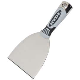 HYDE 06579 Paint Scraper, Stiff Blade, Stainless Steel Blade, Nylon Handle