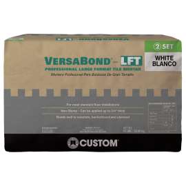 CUSTOM VersaBond Series VBLFTMW50 Tile Mortar, White, Solid, 50 lb Bag