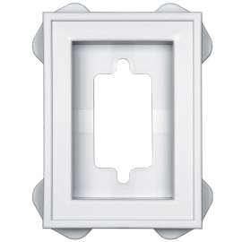 Builders Edge 130030002001 Mounting Block, 6-5/16 in L, 4-1/2 in W, White