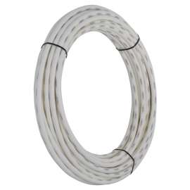 SharkBite U860W100 Pipe Tubing, 1/2 in, Polyethylene, White, 100 ft L