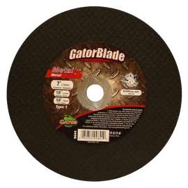 Gator 9641 Cut-Off Wheel, 7 in Dia, 1/8 in Thick, 5/8 in Arbor, Aluminum Oxide Abrasive