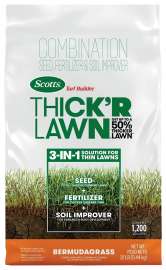 Scotts Turf Builder 30177 Thick'R Lawn Bermuda Grass Seed, 12 lb Bag