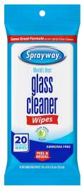 Sprayway COLORmaxx SW199R Cleaning Wipe, 20 ct Pouch, Liquid