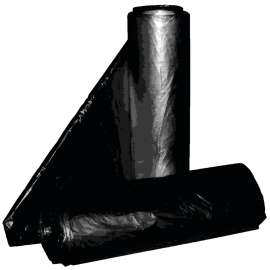 ALUF PLASTICS RCT-60X Low-Density Repro Can Liner, 55 to 60 gal Capacity, Metalocene Blend, Black