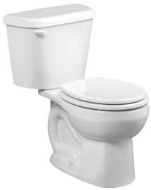 American Standard Colony 751DA001.020 Complete Toilet, Round Bowl, 1.6 gpf Flush, 12 in Rough-In, 15 in H Rim, White