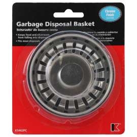 Plumb Pak K5462PC Garbage Disposal Strainer/Stopper, Steel, Chrome