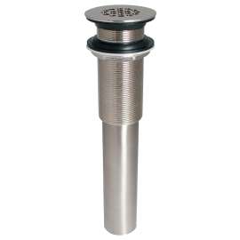 Stylewise K820-74BN Open Grid Sink Drain, 1-1/4 in Connection, Brass, Brushed Nickel