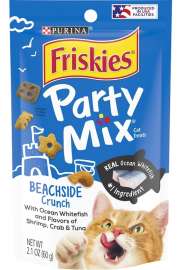 Friskies Party Mix 5000057444 Cat Treat, Tuna Flavor, 2.1 oz