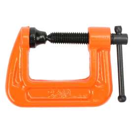 BESSEY 2610 Light-Duty C-Clamp, 750 lb Clamping, 1 in Max Opening Size, 1 in D Throat, Cast Iron Body, Silver Body