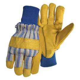 BOSS 4341M Gloves, M, Wing Thumb, Knit Wrist Cuff, Cotton Back, Polyester Lining