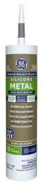 GE Silicone II GE5050 Silicone Caulk, Gray, 10.1 oz Cartridge