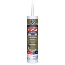 GE Silicone II GE5070 Caulk, White, 10.1 oz Cartridge