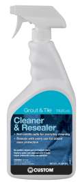 CUSTOM TileLab TLOSRAQT-3 Cleaner and Resealer, 1 qt Spray Bottle, Fresh Citrus