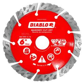 Diablo DMADST0600 Saw Blade, 6 in Dia, Segmented Rim