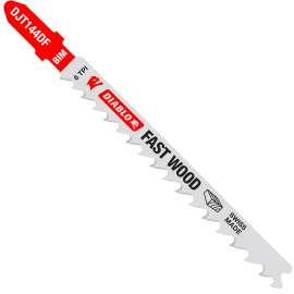 Diablo DJT144DF5 Jig Saw Blade, 4 in L, 6 TPI, Bi-Metal Cutting Edge