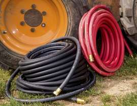 SWAN SGHW58050 Garden Hose, 50 ft L, Rubber