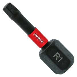 Diablo DSQ11P5 Screwdriver Insert Bit, #1 Drive, Square Drive, 1 in L
