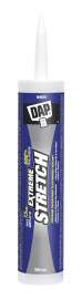 DAP EXTREME STRETCH 74865 Premium Elastomeric Sealant, White, 2 to 4 hr Curing, 40 to 100 deg F, 10.10 fl-oz Cartridge