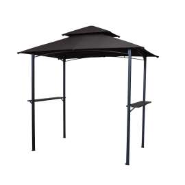 Seasonal Trends Windsor Grill Gazebo, 94.88 in W Exterior, 59.45 in D Exterior, 96.46 in H Exterior, Brown
