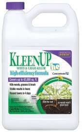 Bonide KleenUp he 754 Weed and Grass Killer Concentrate, Liquid, Amber/Light Brown, 1 gal
