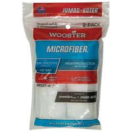 WOOSTER RR327-4 1/2 Paint Roller Cover, 3/8 in Thick Nap, 4-1/2 in L, Microfiber Cover