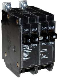 EATON BQLT15215 Replacement Classic Circuit Breaker, Quad Type BQL, 15 A, 4 -Pole, 120/240 VAC, Independent Trip